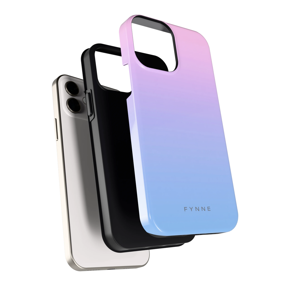 Suikerspinlucht hoesje voor iPhone 12, los van de telefoon