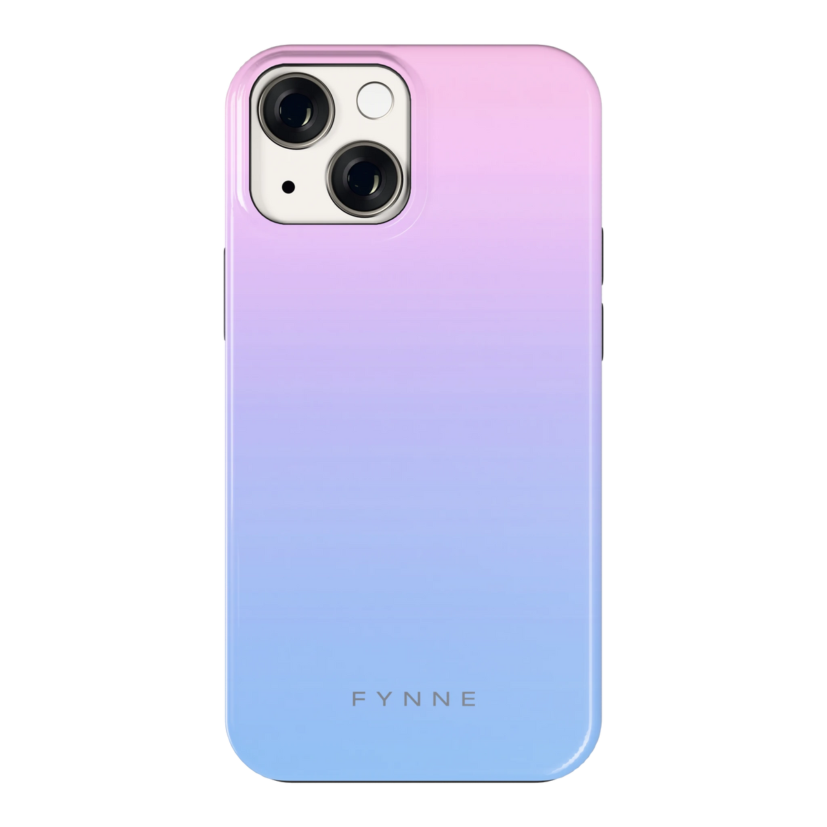 Suikerspinlucht hoesje voor iPhone 13 mini, achterkant