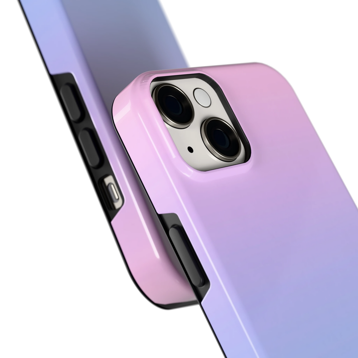 Suikerspinlucht hoesje voor iPhone 14, close-up