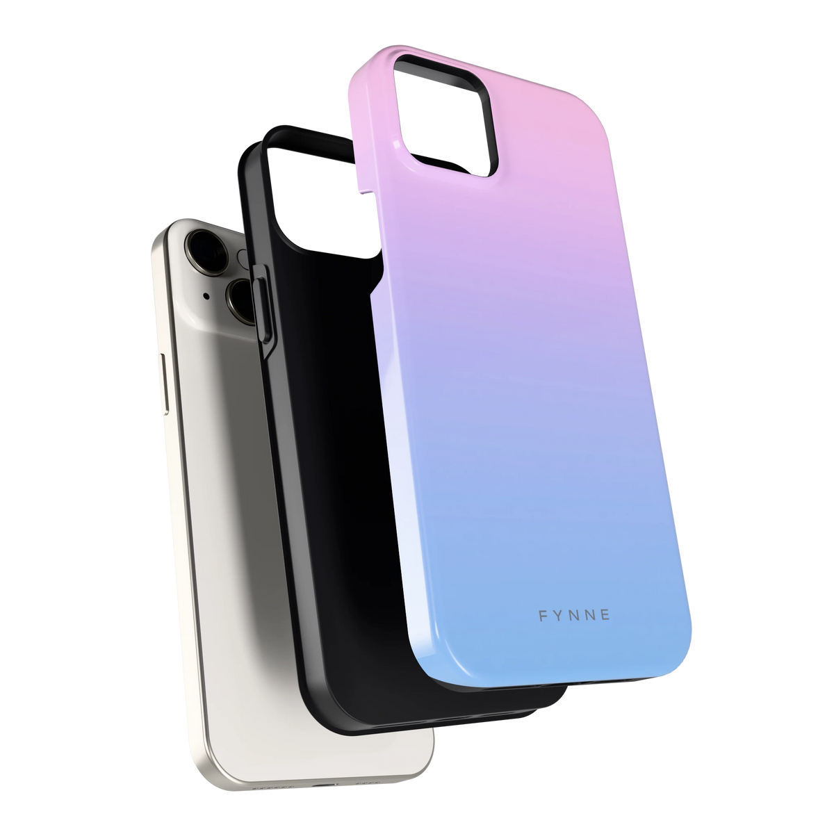 Suikerspinlucht hoesje voor iPhone 14 Plus, los van de telefoon