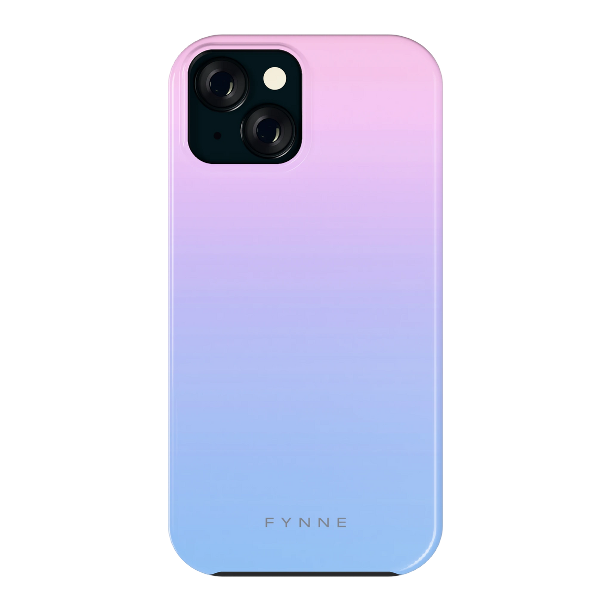 Suikerspinlucht hoesje voor iPhone 15, achterkant
