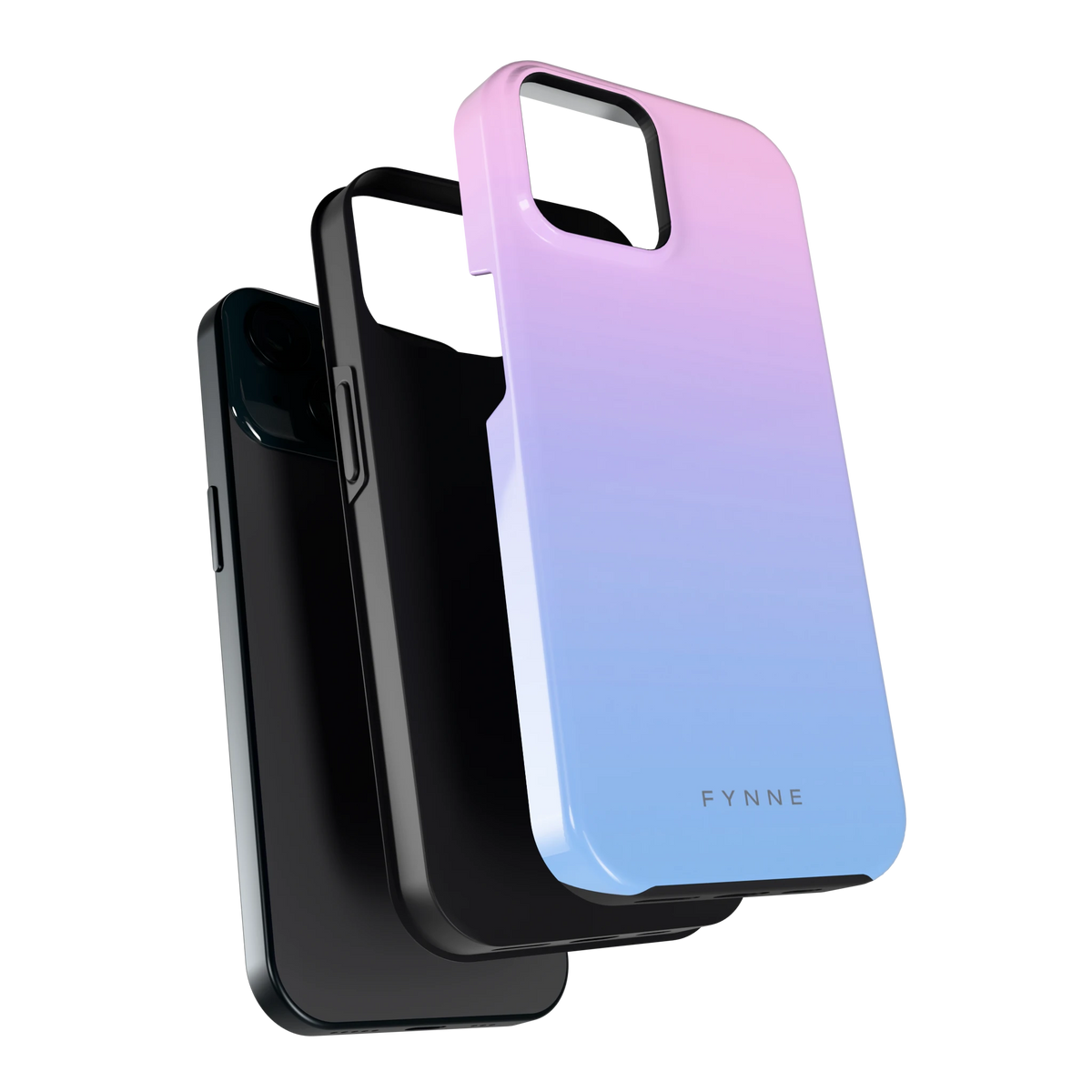 Suikerspinlucht hoesje voor iPhone 15, los van de telefoon