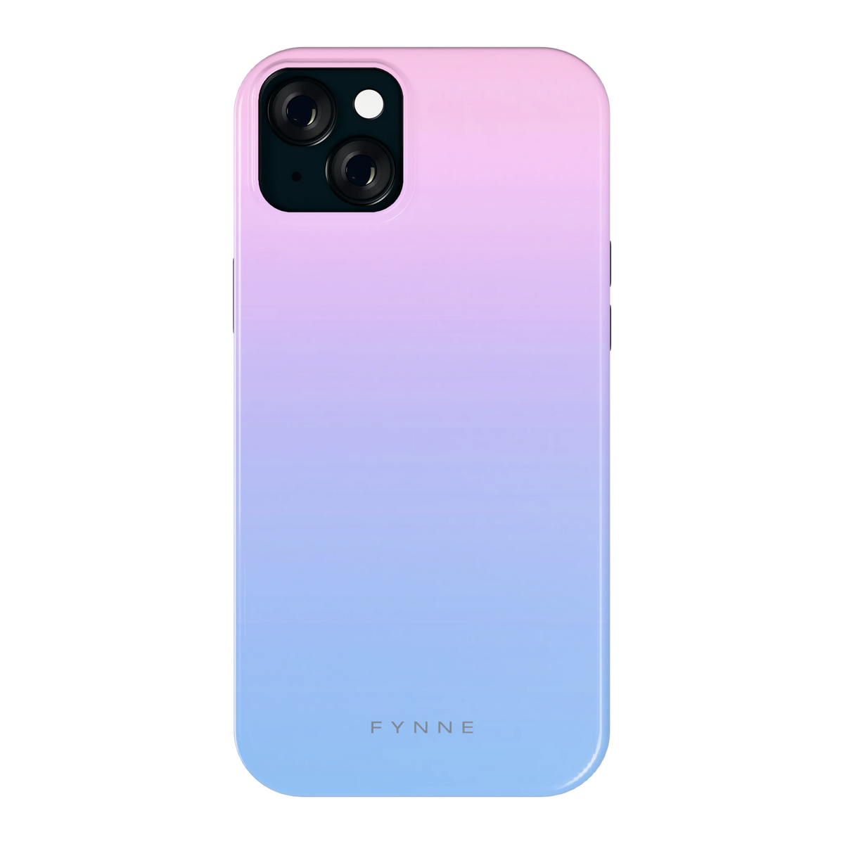 Suikerspinlucht hoesje voor iPhone 15 Plus, achterkant