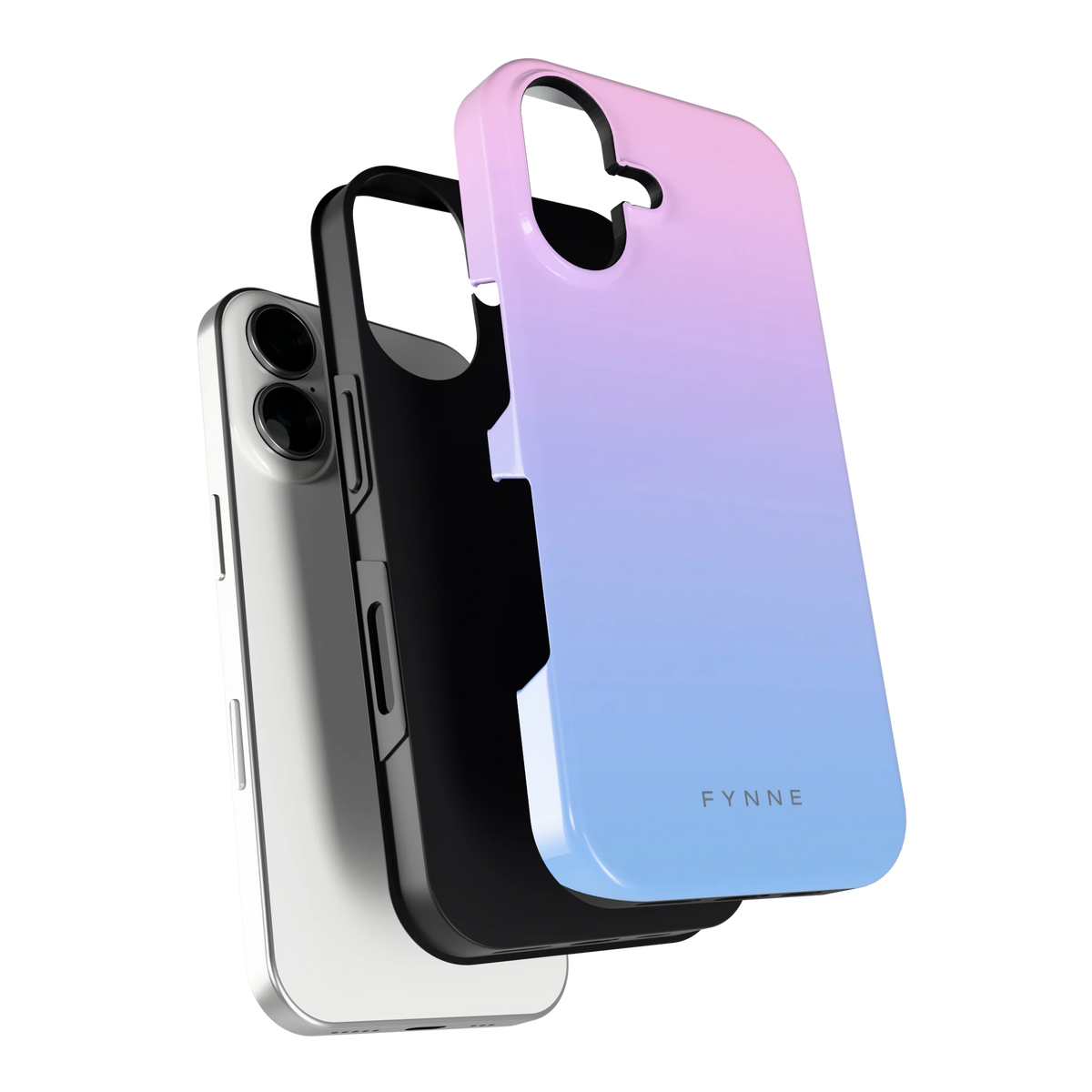 Suikerspinlucht hoesje voor iPhone 16, los van de telefoon