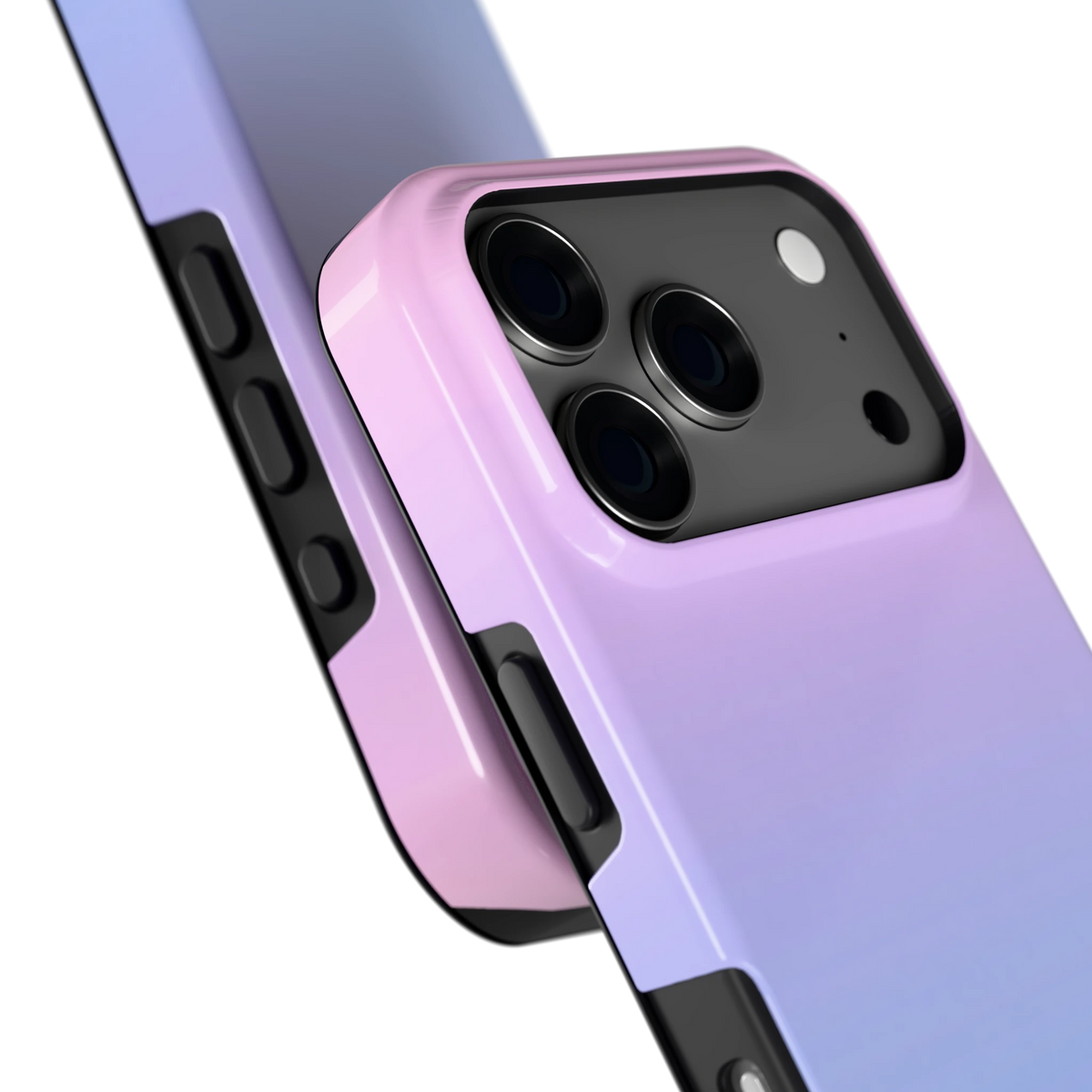 Suikerspinlucht hoesje voor iPhone 17 Pro, close-up