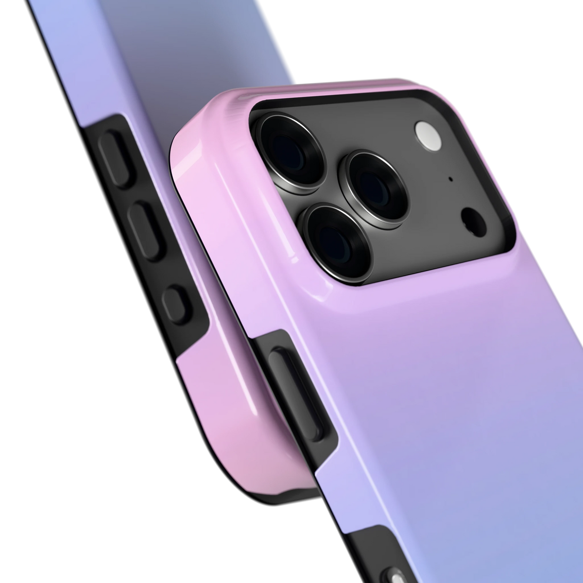 Suikerspinlucht hoesje voor iPhone 18 Pro, close-up