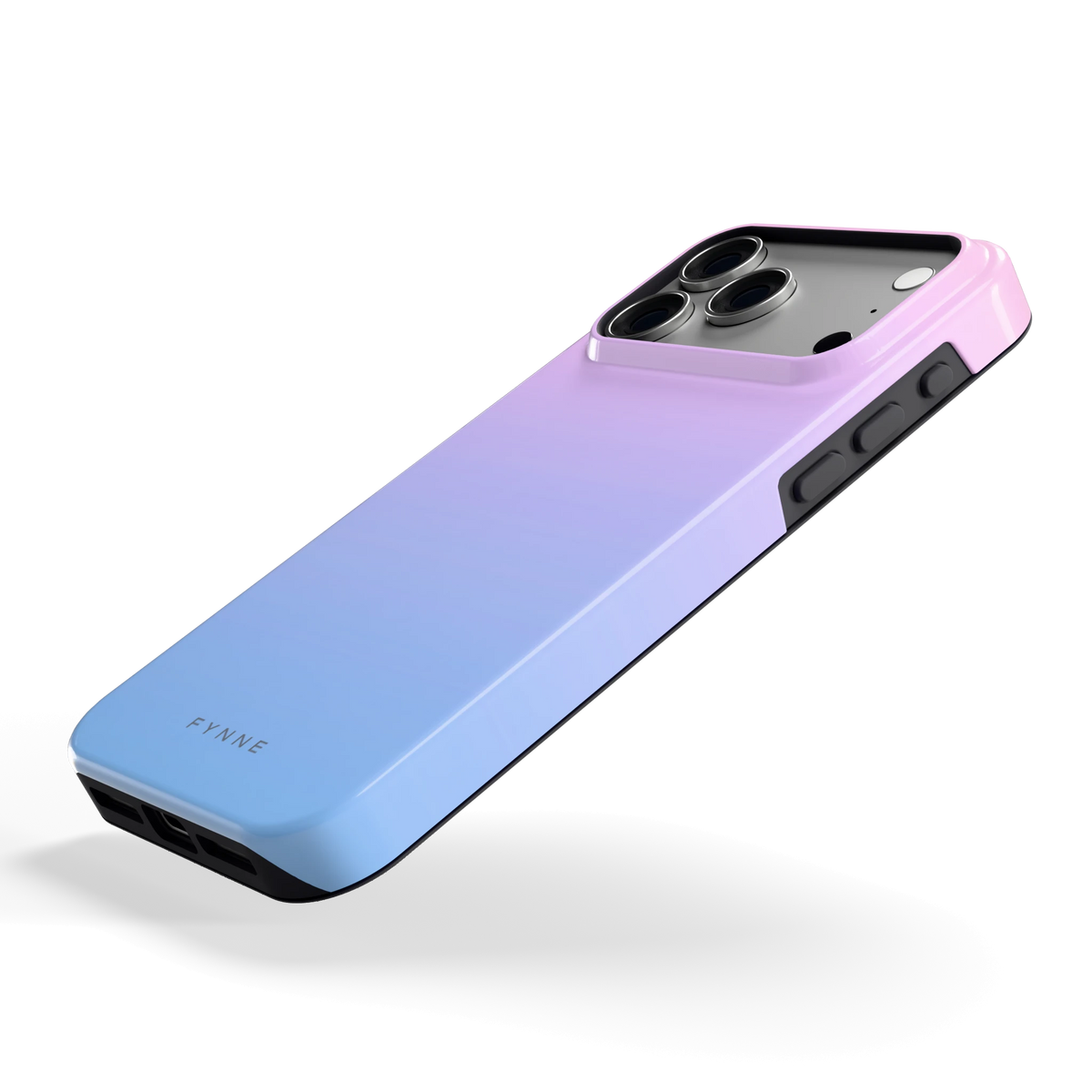 Suikerspinlucht hoesje voor iPhone 18 Pro Max, schuin