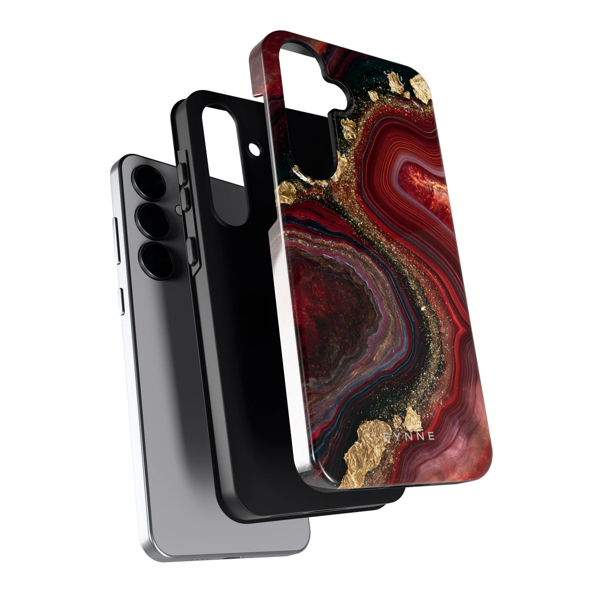 Karmozijn Agaat hoesje voor Galaxy S25+, los van de telefoon