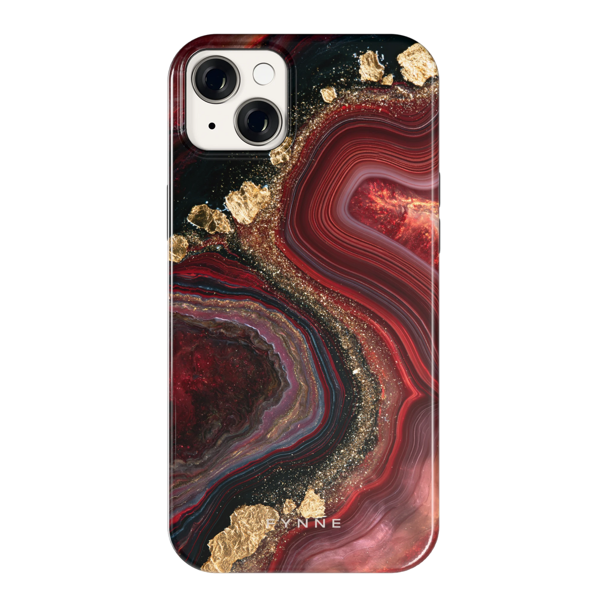 Karmozijn Agaat hoesje voor iPhone 14 Plus, achterkant