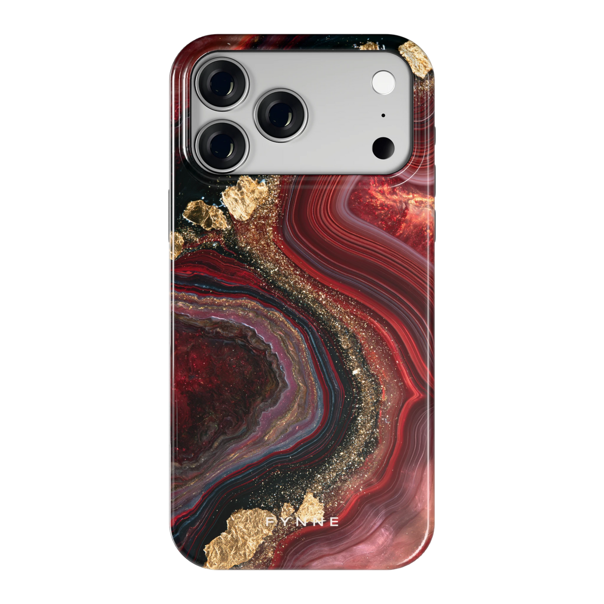 Karmozijn Agaat hoesje voor iPhone 18 Pro Max, achterkant