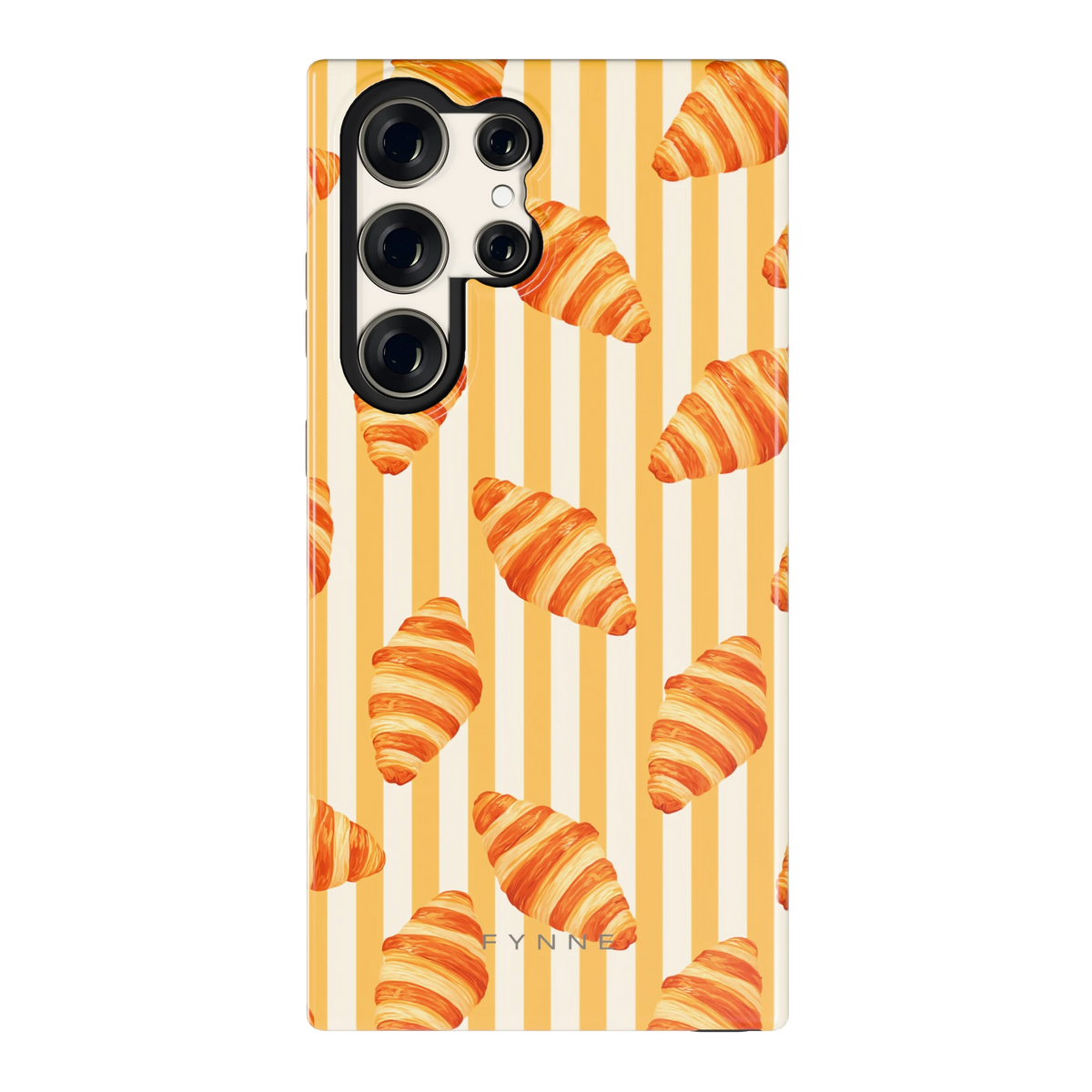 Croissant Strepen hoesje voor Galaxy S23 Ultra, achterkant