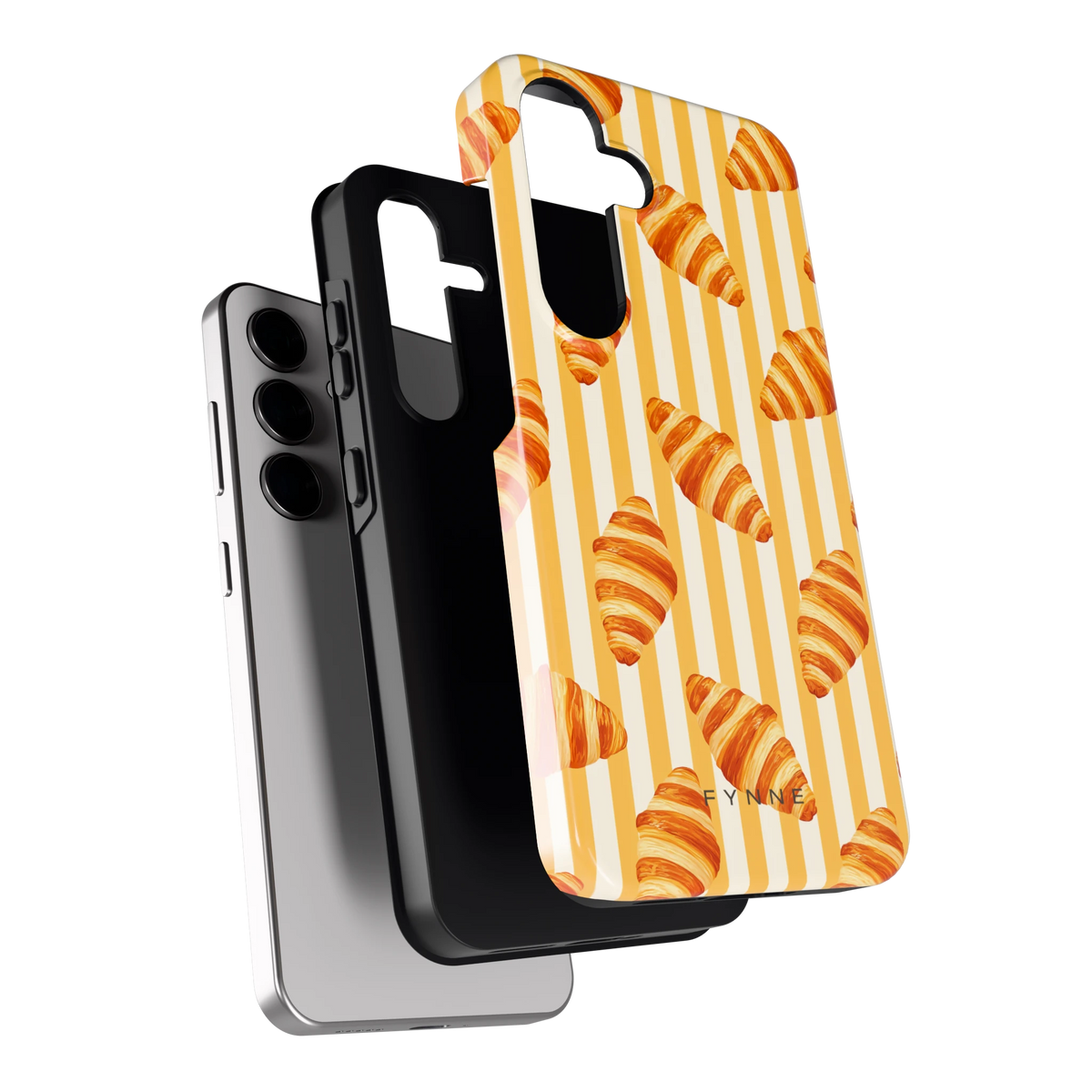 Croissant Strepen hoesje voor Galaxy S24, los van de telefoon