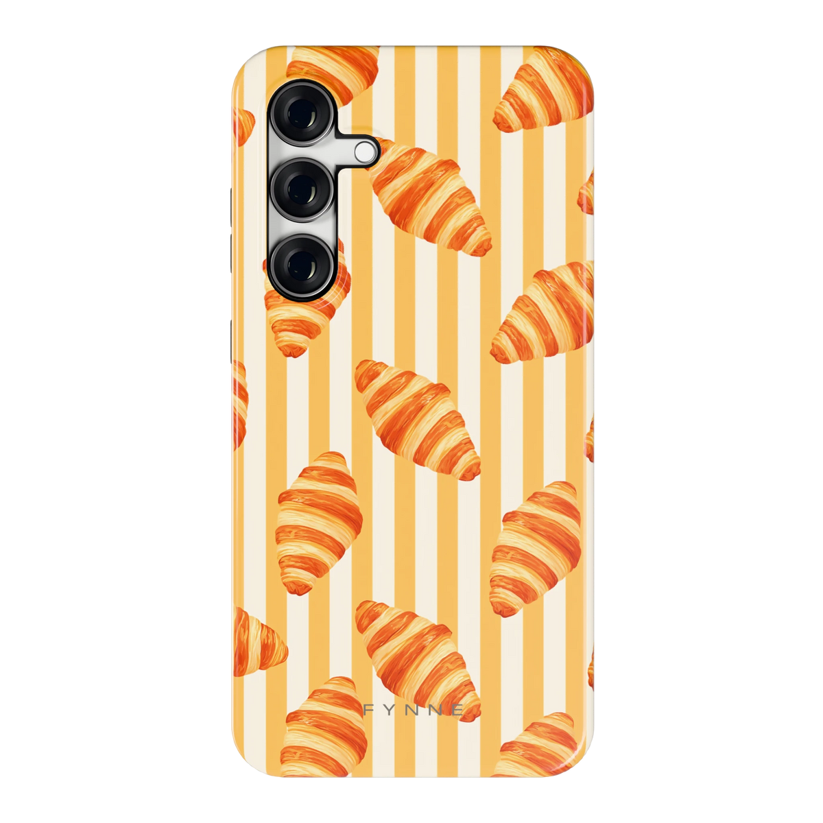 Croissant Strepen hoesje voor Galaxy S24 FE, achterkant