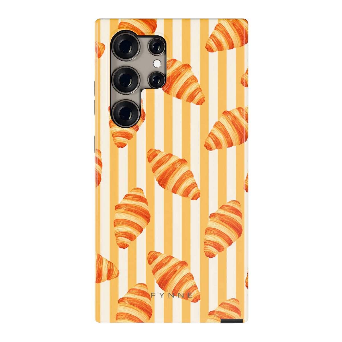 Croissant Strepen hoesje voor Galaxy S24 Ultra, achterkant