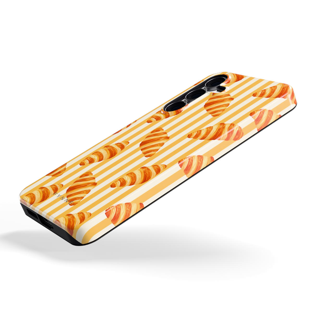 Croissant Strepen hoesje voor Galaxy S25 FE, schuin