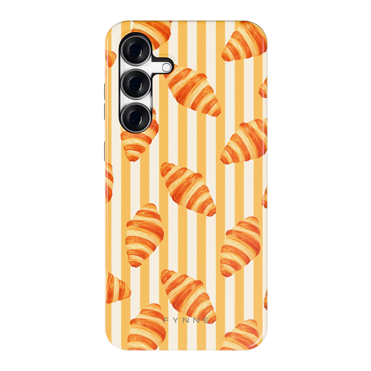 Croissant Strepen hoesje voor Galaxy S25 FE, achterkant