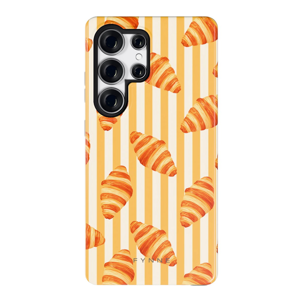 Croissant Strepen hoesje voor Galaxy S25 Ultra, achterkant