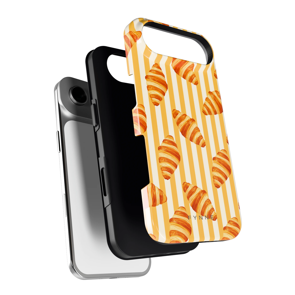 Croissant Strepen hoesje voor iPhone Air, los van de telefoon