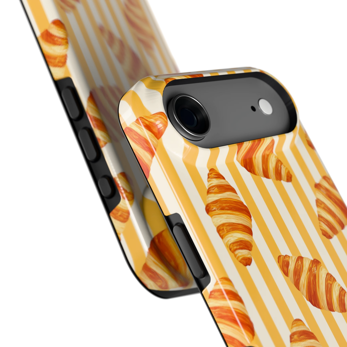 Croissant Strepen hoesje voor iPhone Air, close-up