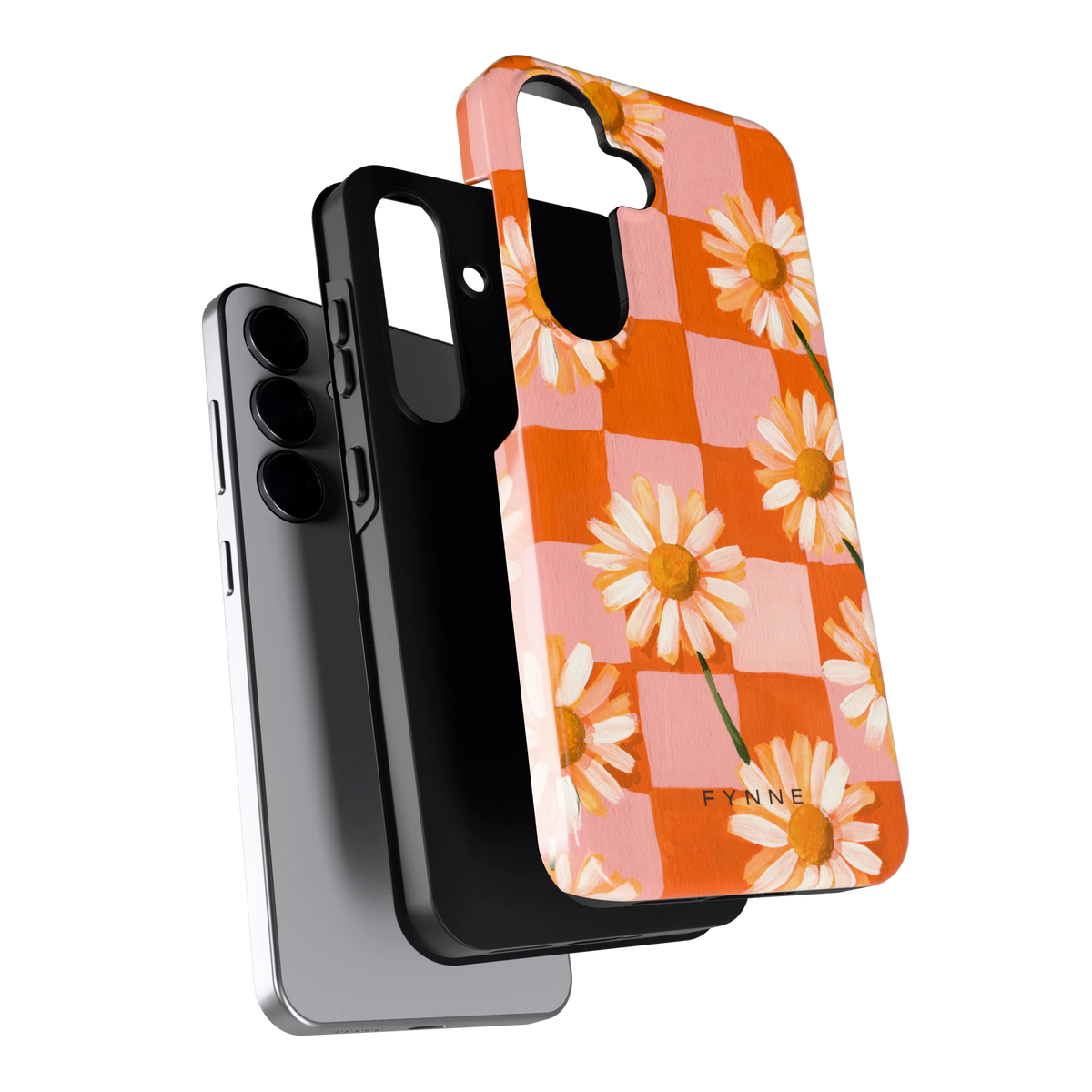 Madelieven op Dambord hoesje voor Galaxy S25, los van de telefoon