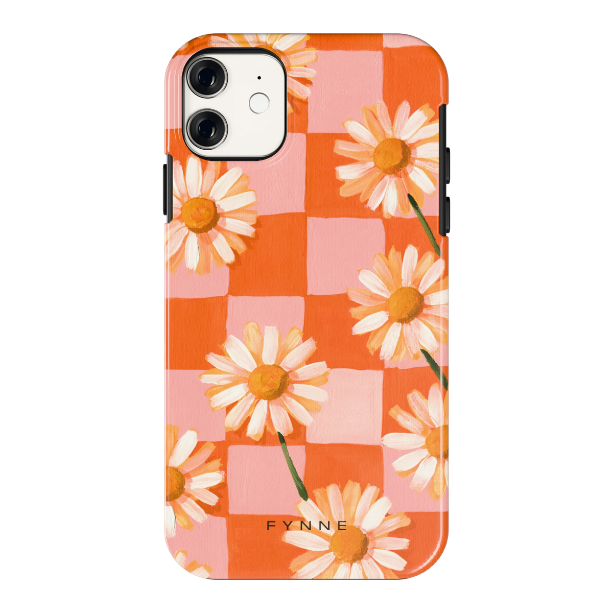 Madelieven op Dambord hoesje voor iPhone 11, achterkant