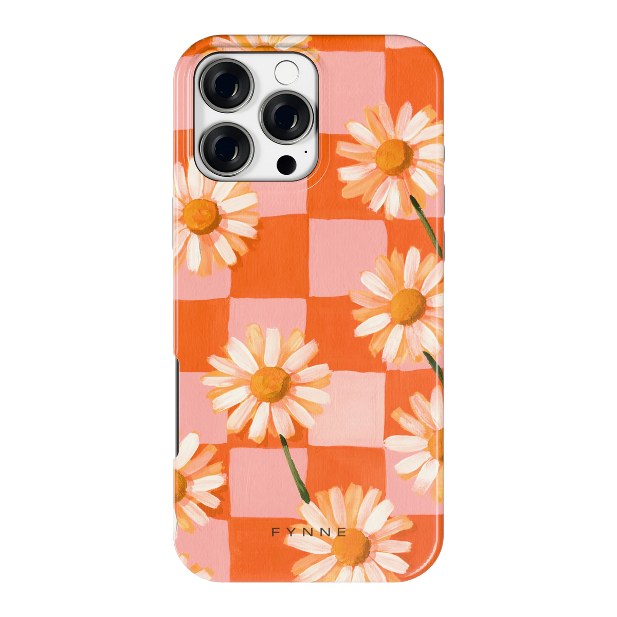 Madelieven op Dambord hoesje voor iPhone 16 Pro Max, achterkant