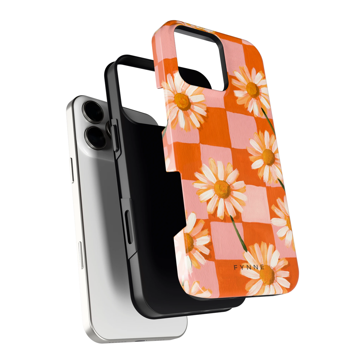 Madelieven op Dambord hoesje voor iPhone 16 Pro Max, los van de telefoon
