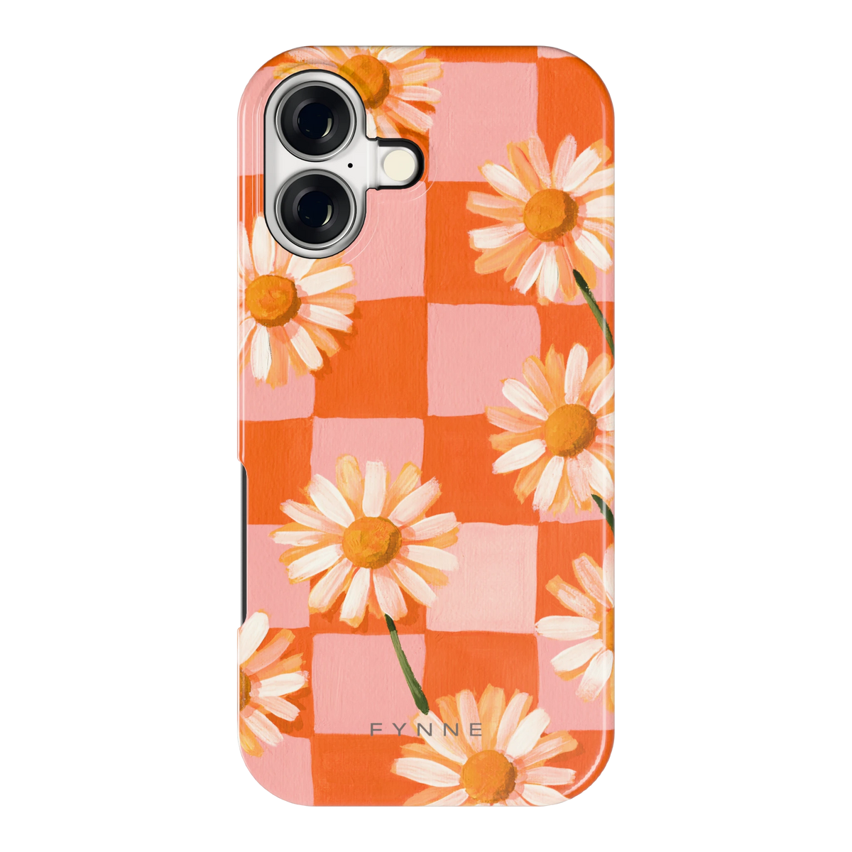 Madelieven op Dambord hoesje voor iPhone 17, achterkant