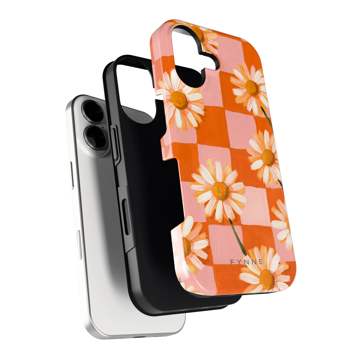 Madelieven op Dambord hoesje voor iPhone 17, los van de telefoon
