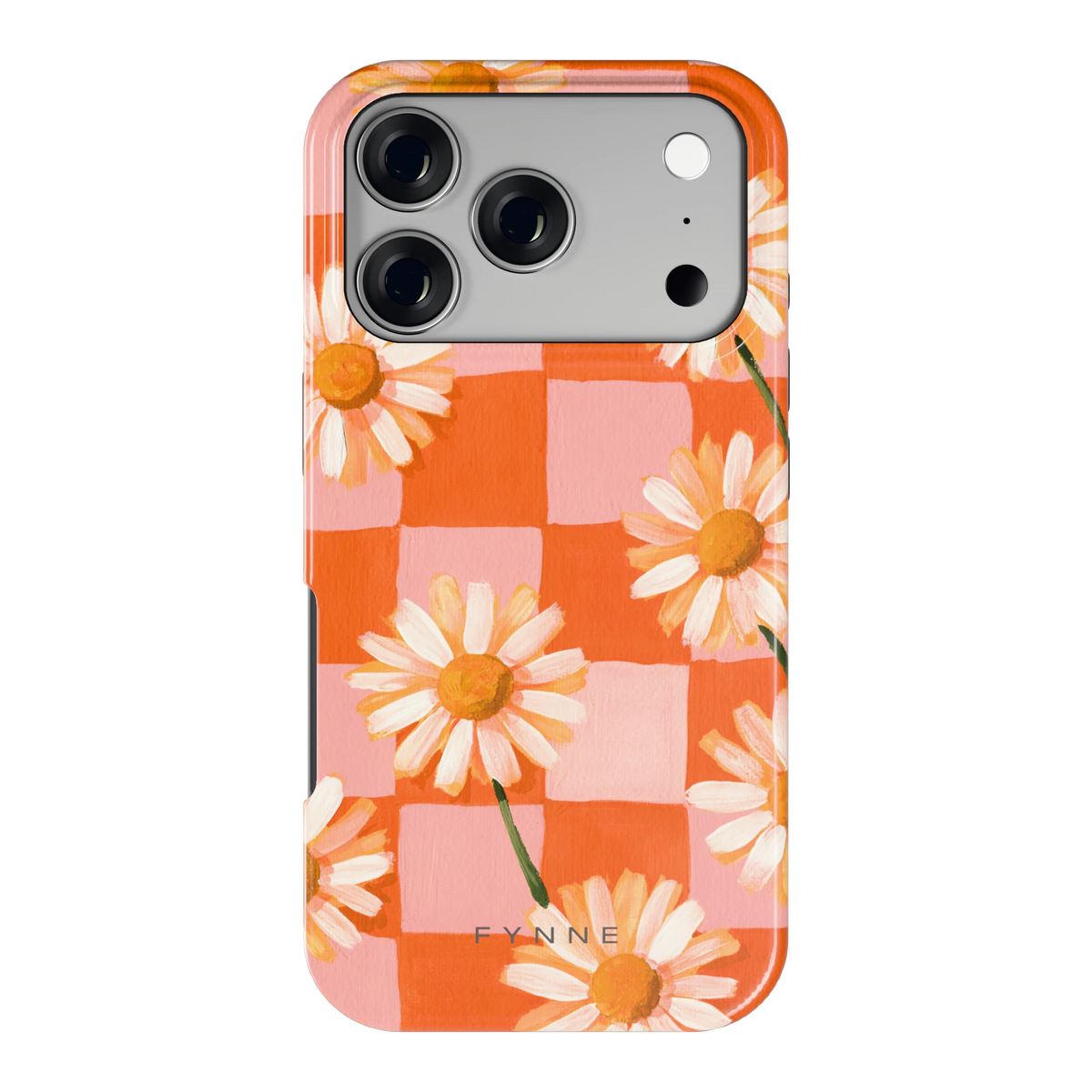 Madelieven op Dambord hoesje voor iPhone 17 Pro, achterkant