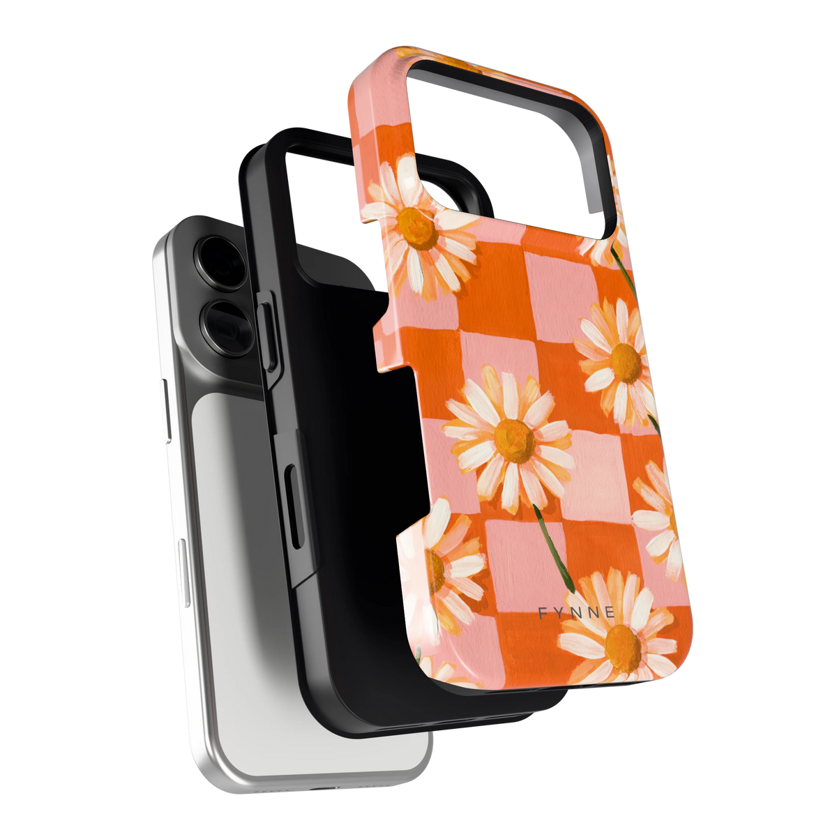 Madelieven op Dambord hoesje voor iPhone 17 Pro, los van de telefoon