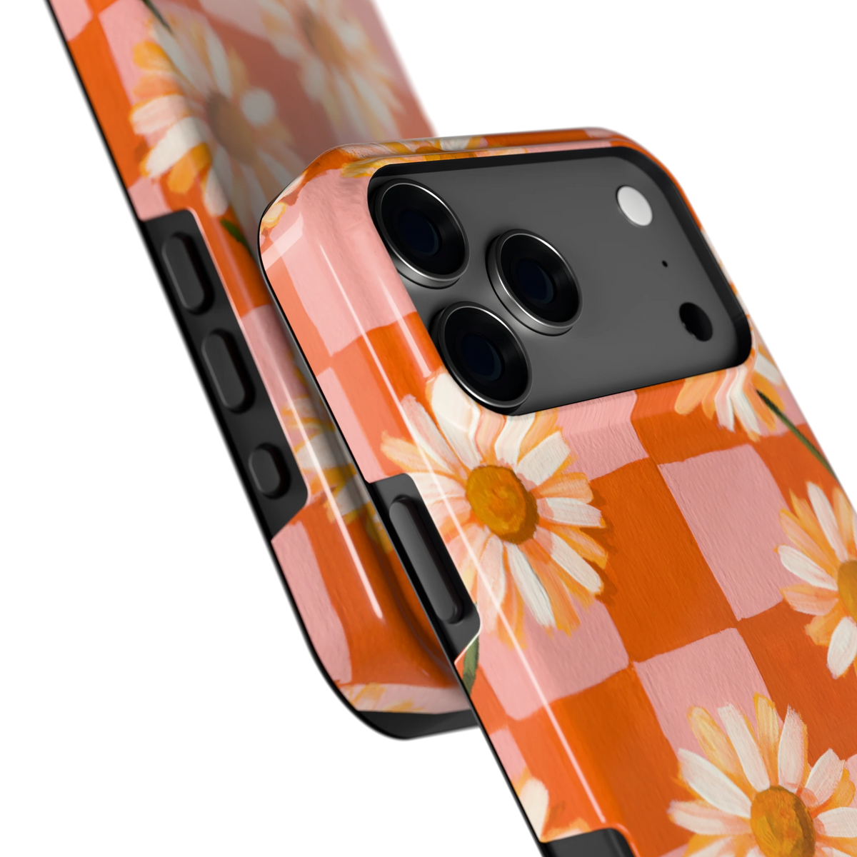 Madelieven op Dambord hoesje voor iPhone 17 Pro Max, close-up