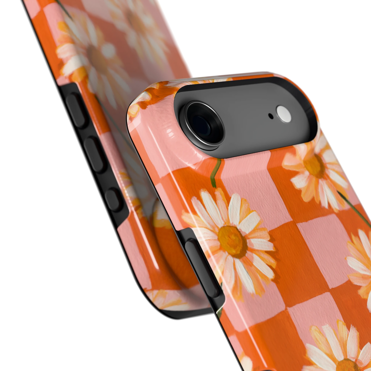 Madelieven op Dambord hoesje voor iPhone Air, close-up