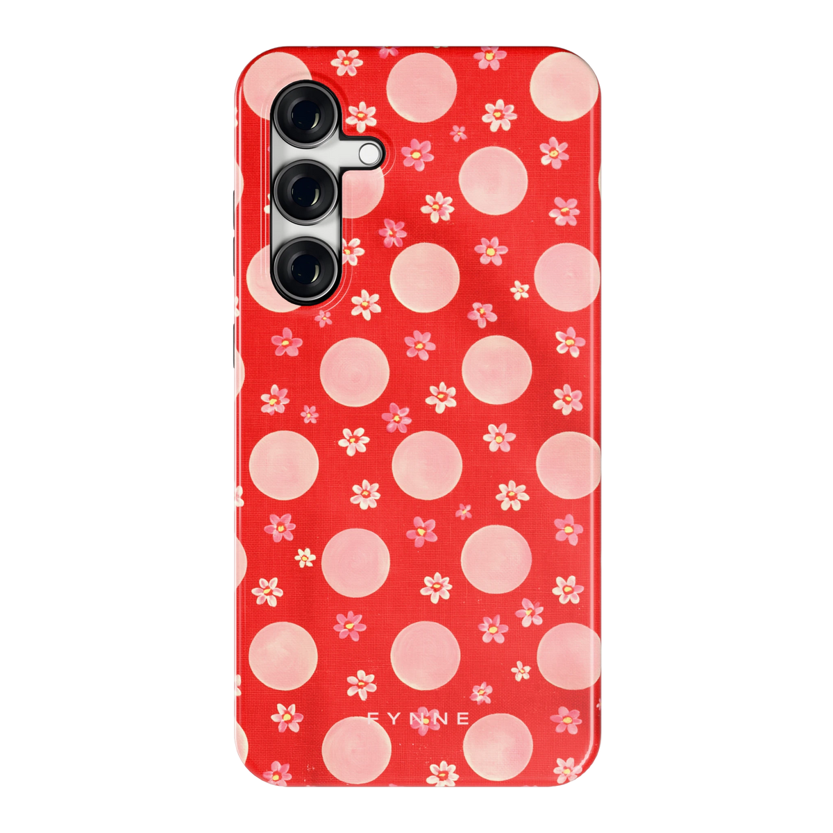 Madeliefjes en Stippen hoesje voor Galaxy S24 FE, achterkant
