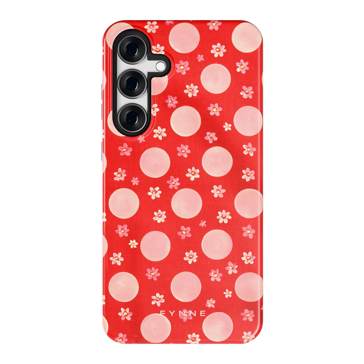Madeliefjes en Stippen hoesje voor Galaxy S24+, achterkant