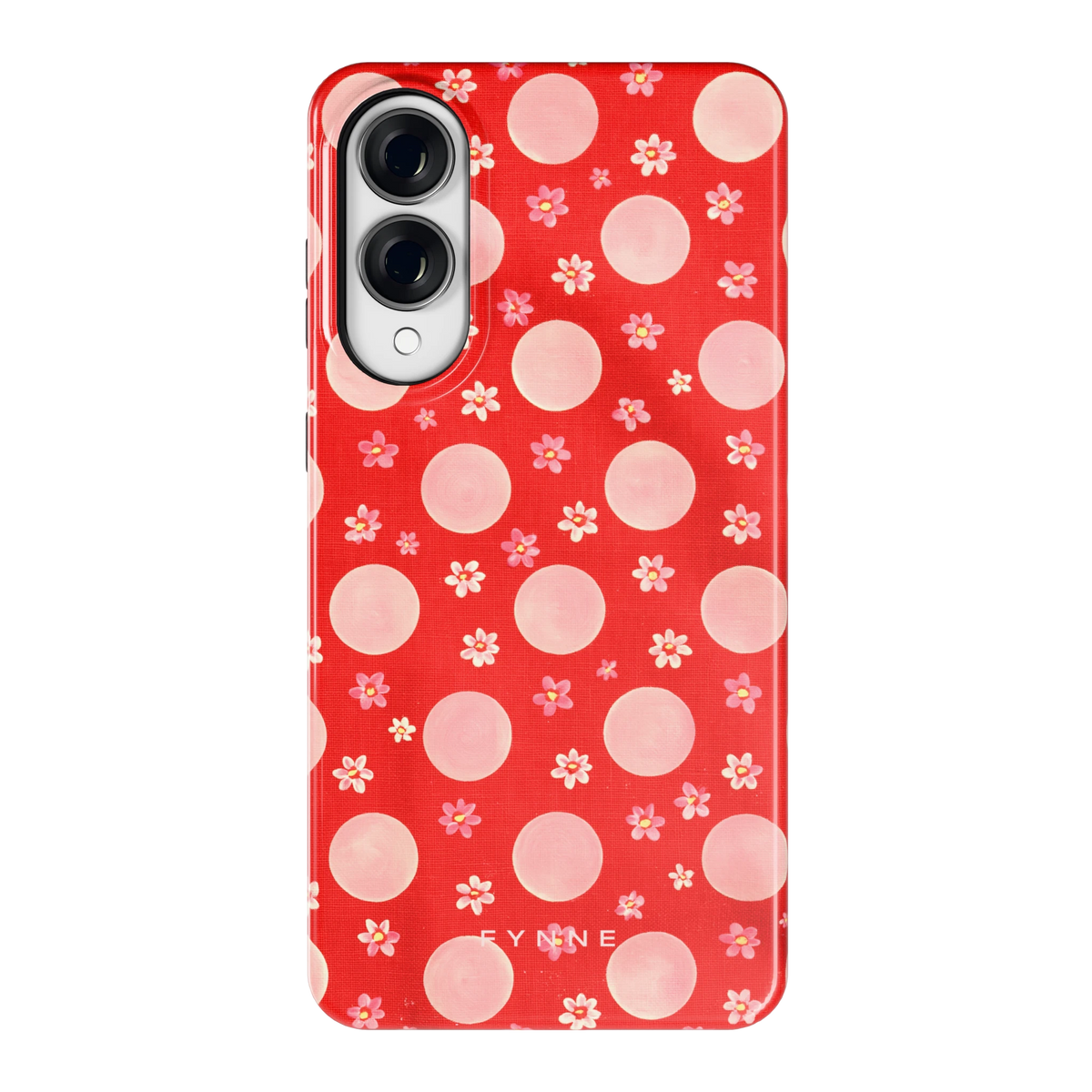 Madeliefjes en Stippen hoesje voor Galaxy S25 Edge, achterkant
