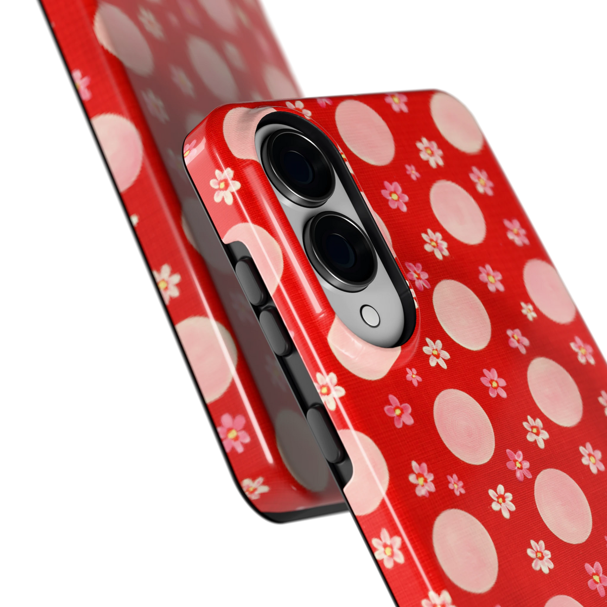 Madeliefjes en Stippen hoesje voor Galaxy S25 Edge, close-up