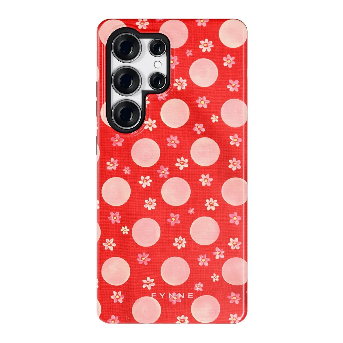 Madeliefjes en Stippen hoesje voor Galaxy S25 Ultra, achterkant