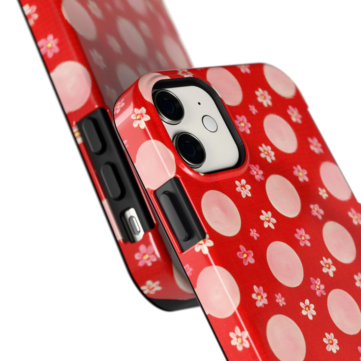 Madeliefjes en Stippen hoesje voor iPhone 11, close-up