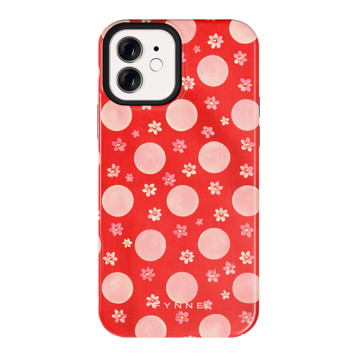 Madeliefjes en Stippen hoesje voor iPhone 12, achterkant