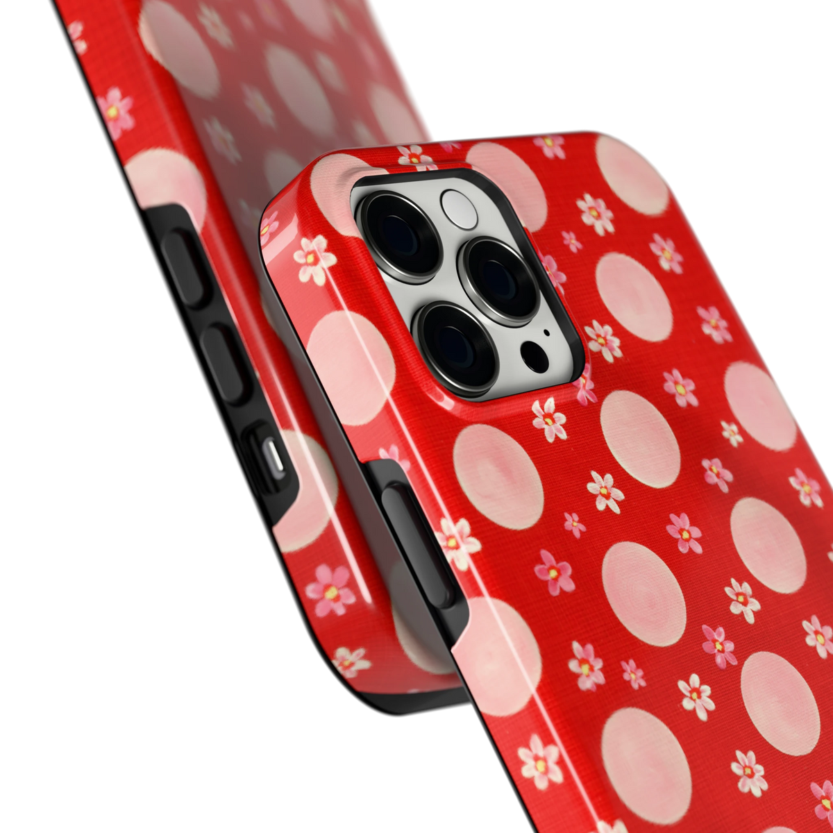 Madeliefjes en Stippen hoesje voor iPhone 12 Pro Max, close-up
