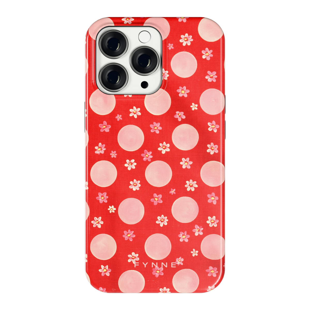 Madeliefjes en Stippen hoesje voor iPhone 13 Pro, achterkant