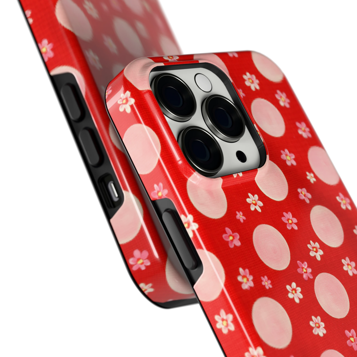 Madeliefjes en Stippen hoesje voor iPhone 13 Pro, close-up