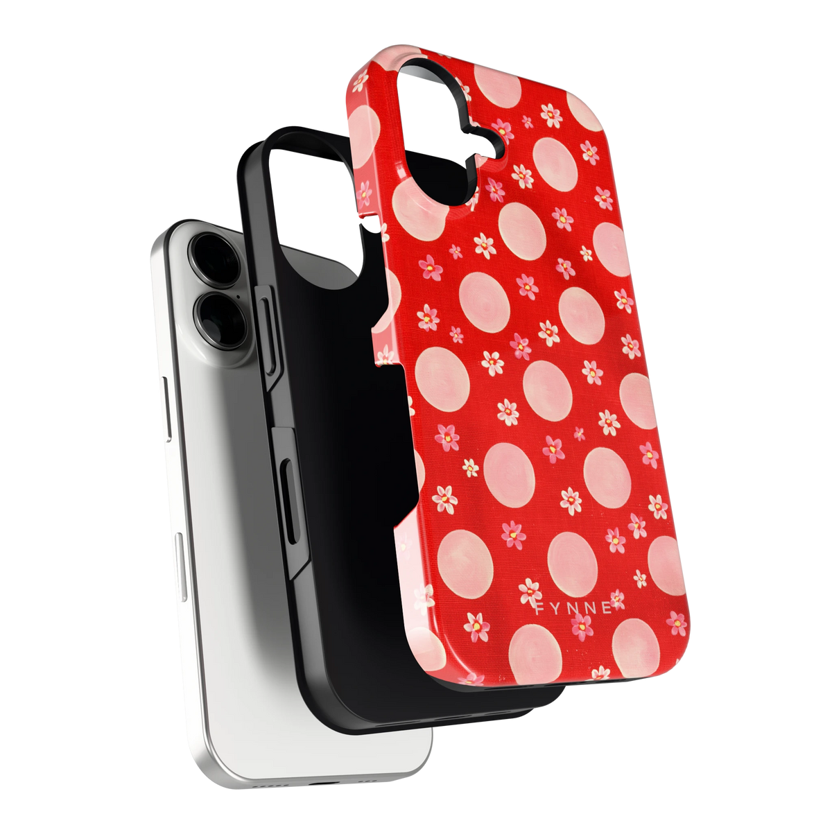 Madeliefjes en Stippen hoesje voor iPhone 16, los van de telefoon