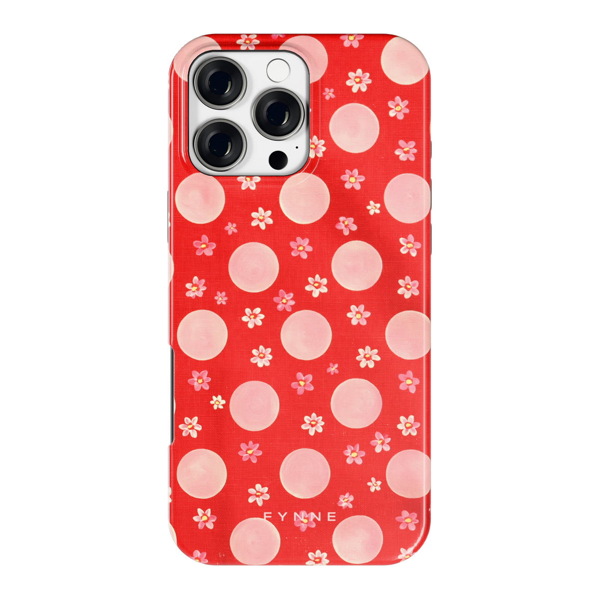 Madeliefjes en Stippen hoesje voor iPhone 16 Pro Max, achterkant