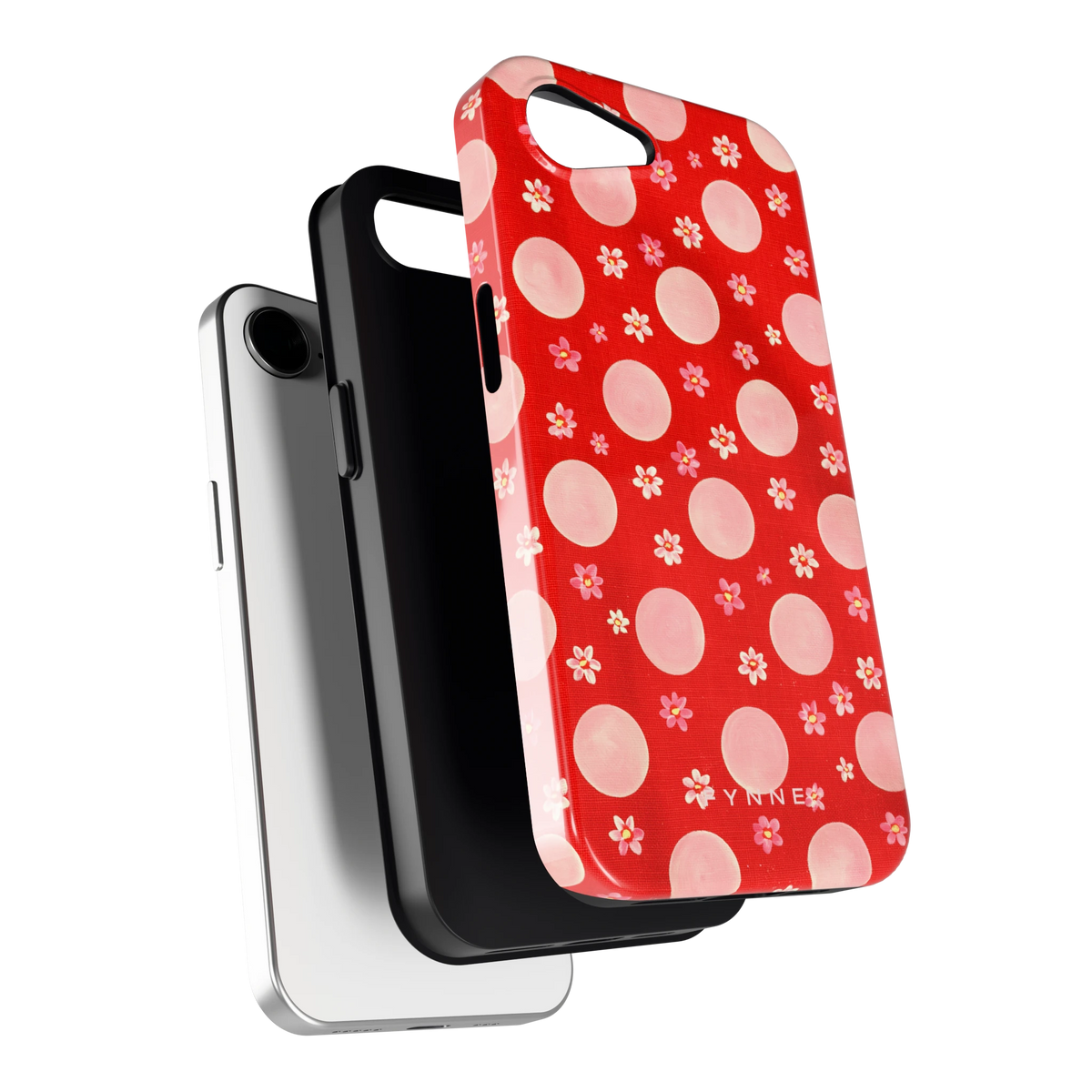 Madeliefjes en Stippen hoesje voor iPhone 16e, los van de telefoon