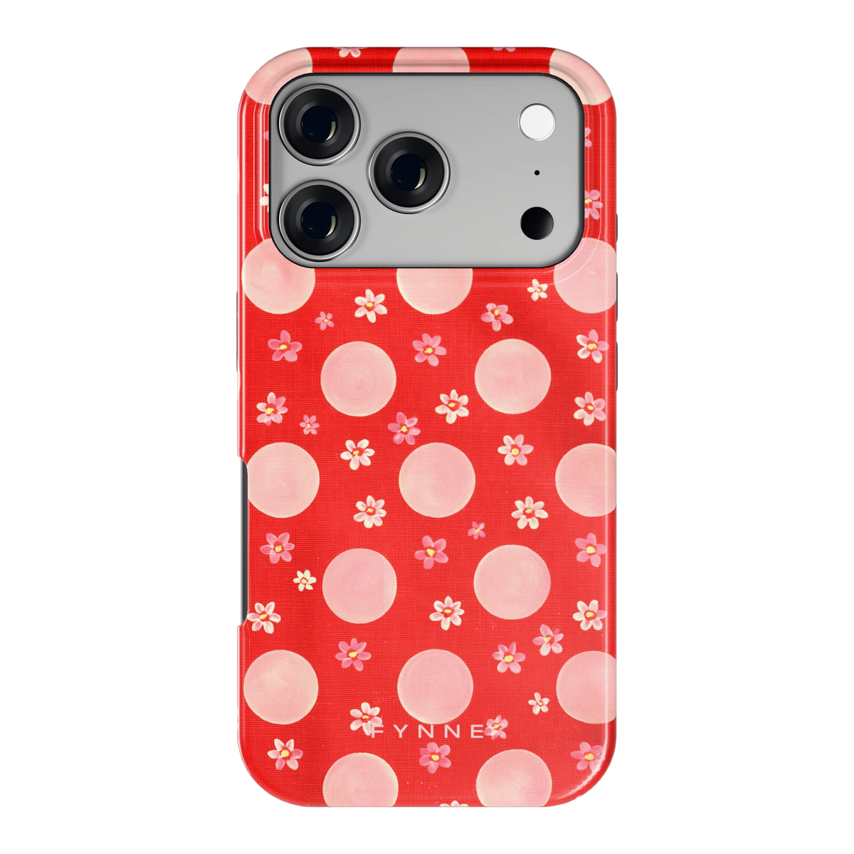 Madeliefjes en Stippen hoesje voor iPhone 17 Pro, achterkant
