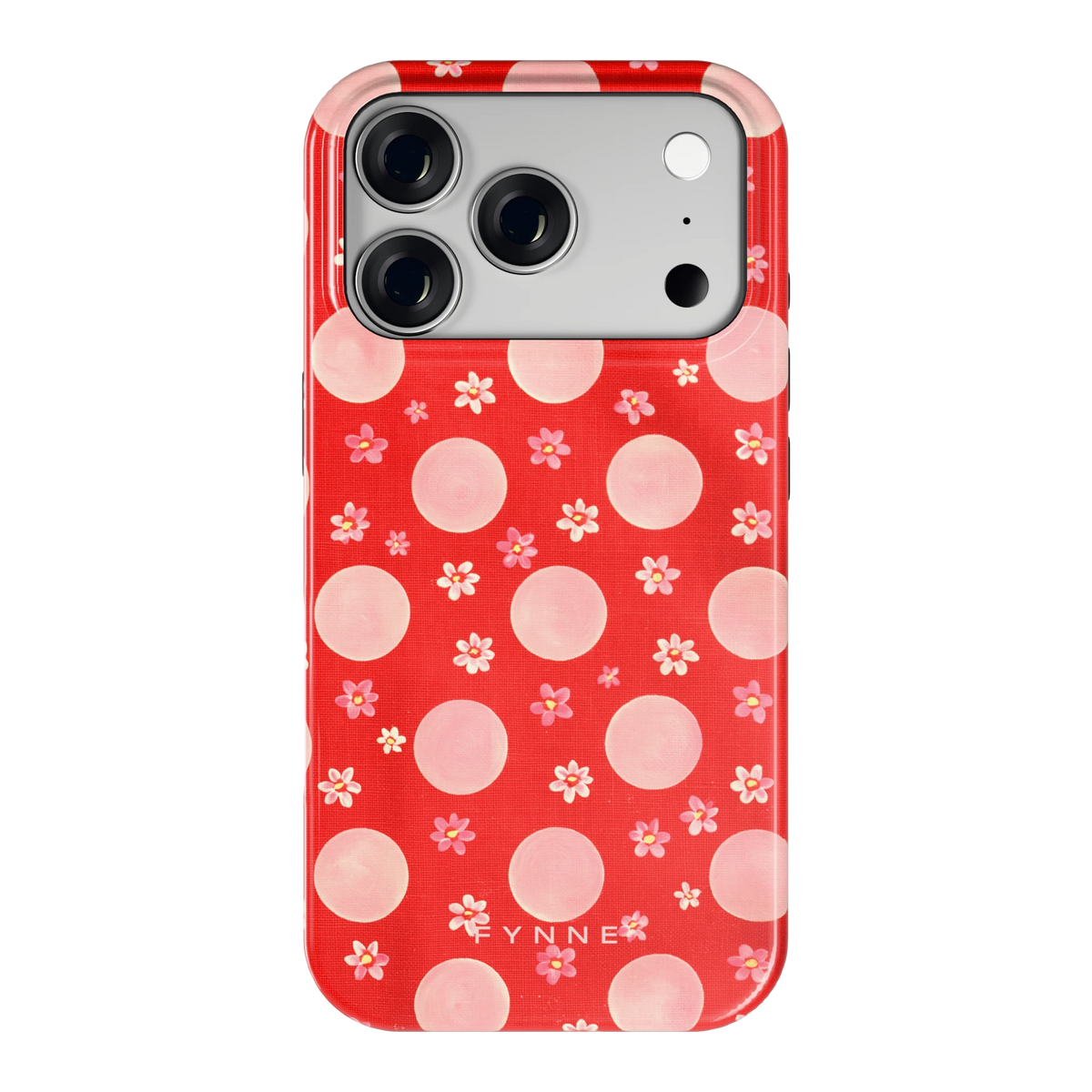 Madeliefjes en Stippen hoesje voor iPhone 18 Pro, achterkant