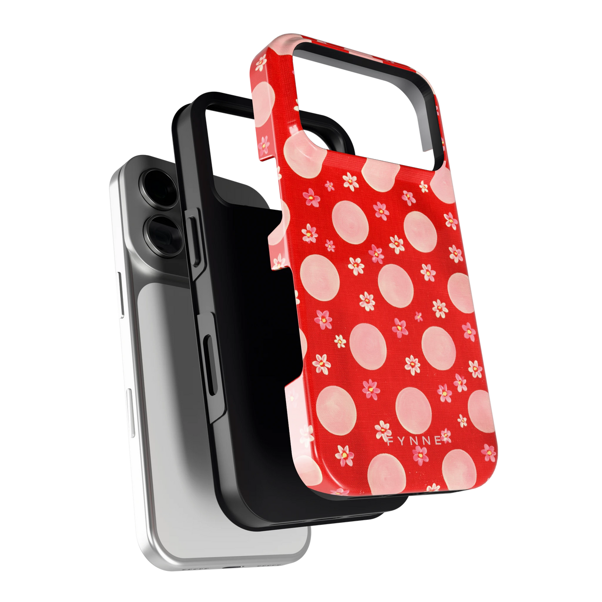 Madeliefjes en Stippen hoesje voor iPhone 18 Pro, los van de telefoon