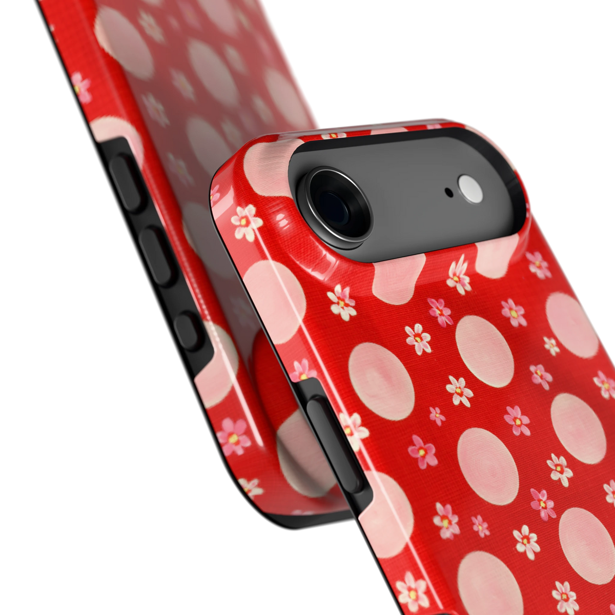 Madeliefjes en Stippen hoesje voor iPhone Air, close-up